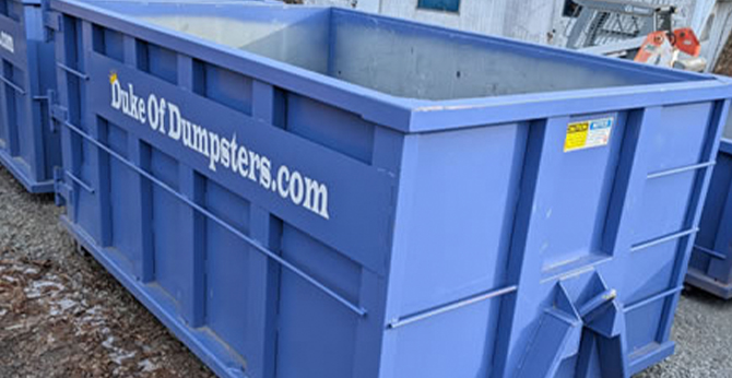 15 Yard Dumpster Rentals | Duke of Dumpsters